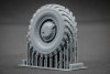 ScaleX WM 35016 GAZ Tiger V2 (with shield) Ordinary wheel set (for Meng) 1/35